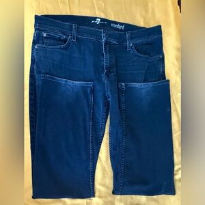 7 For All Mankind Dark Blue Relaxed Jeans
